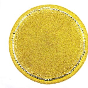 Golden Beaded Placemats round