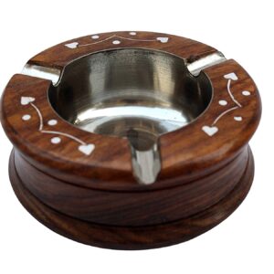 Rose Wood Ash Tray/Cigarette Ash Box/Ash Tray/Car Organiser
