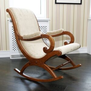 Wooden Rocking Chair with Hand Cushion