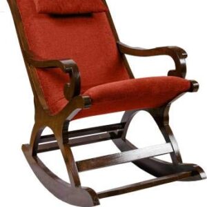 Rocking Chair with Cushioned Back & Seat - Sheesham Wood