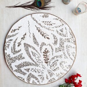 Fazzilet Handcrafted Beaded Round Table Mat - Royal Design