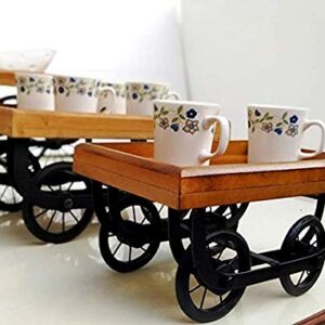 Wooden Serving Tray/Kart/Platters redaa Desi Look