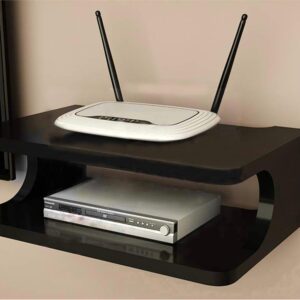 Wooden Wall Mounted Shelf / Box Storage- Black