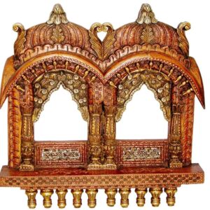 Rajasthani Wooden Artifact Double Jharokha