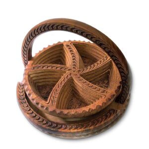fazzilet round foldable dryfruit basket