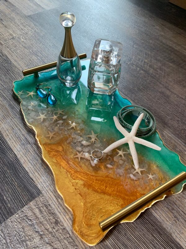 Fazzilet platter sea star epoxy