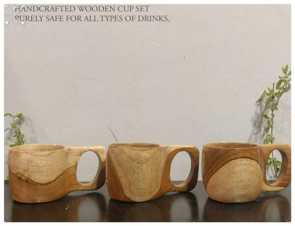 fazzilet teak cup for serving