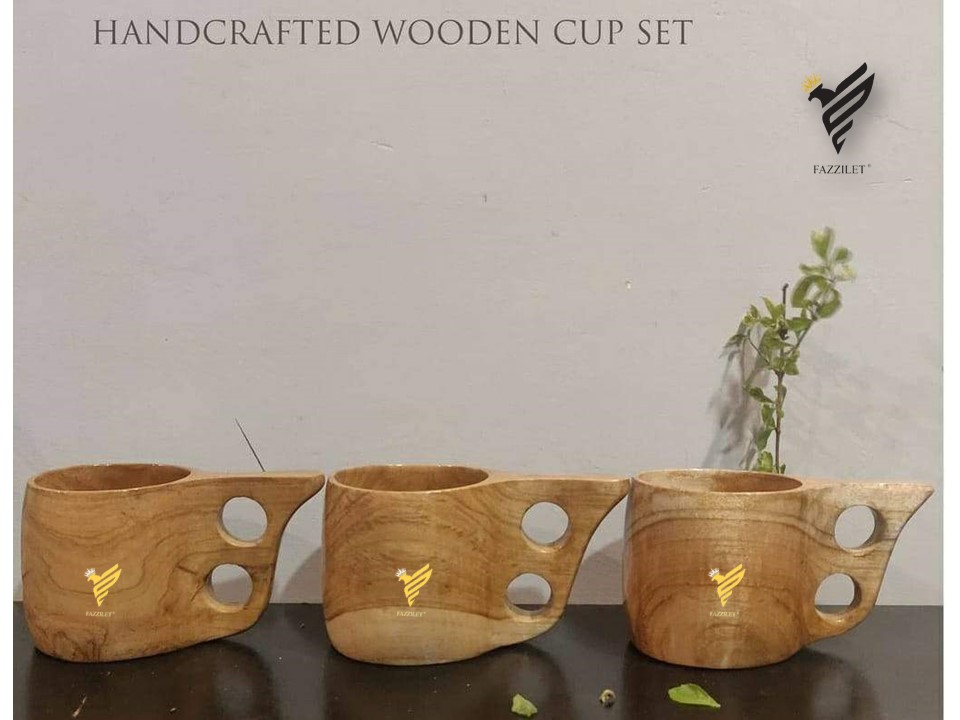 Fazzilet wooden washable cup unique round