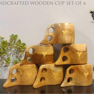 Fazzilet wooden washable cup unique round