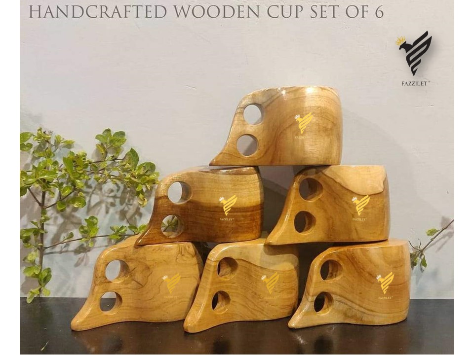 Fazzilet wooden washable cup unique round
