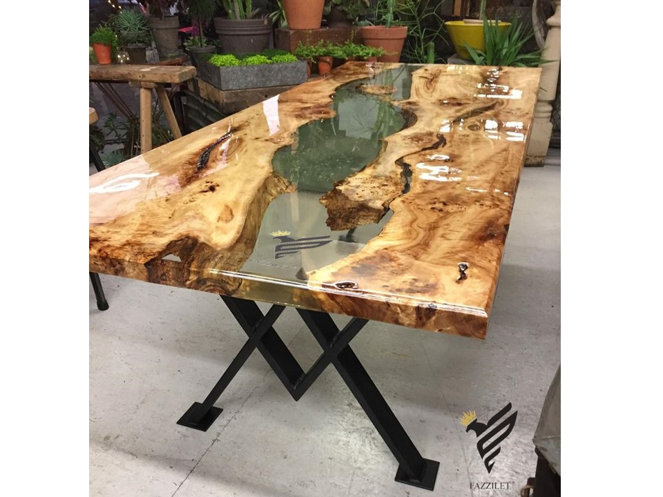 Fazzilet table unique square epoxy
