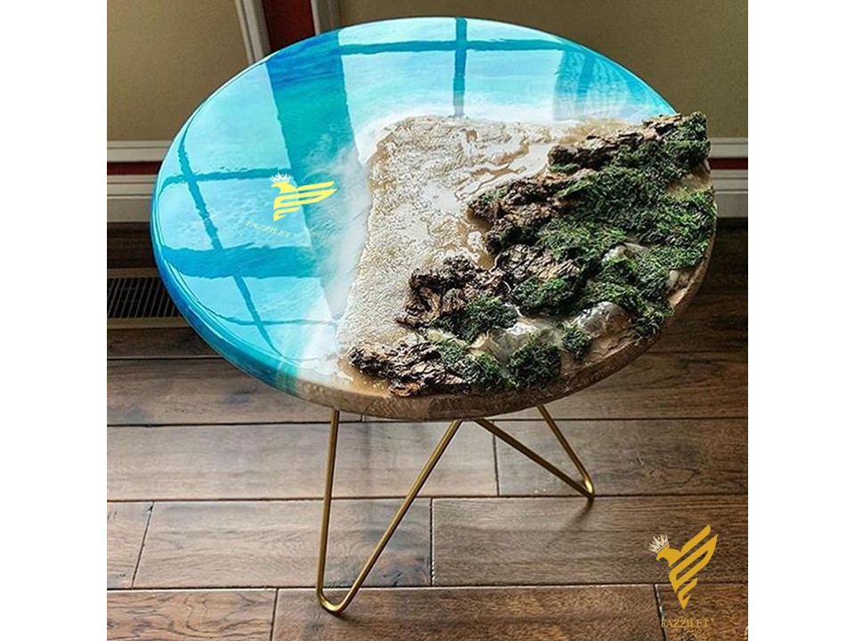 Fazzilet table unique round epoxy