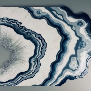 Fazzilet  Resin Geode Wall Art/Epoxy painting/3D art/ Crystal art/ epoxy resin art/ geode resin painting/ geode wall decor/modern art/ (Copy) (Copy)