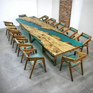 FAZZILET Epoxy table, Epoxy Resin office table, Custom epoxy wood resin table, epoxy resin furniture, handmade wood resin, living room furniture